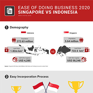 Running a business and deciding between entering Singapore or Indonesia?